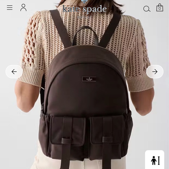 Kate Spade Carter Ksnyl Cargo Large Backpack - Picture 10 of 11